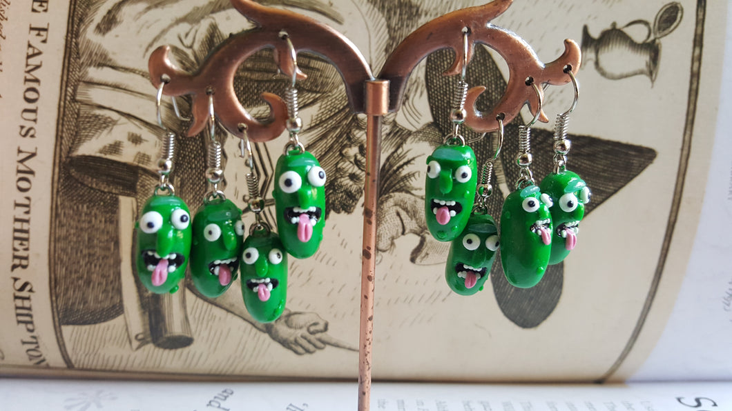 Pickle Rick Earrings MissMoan Extra